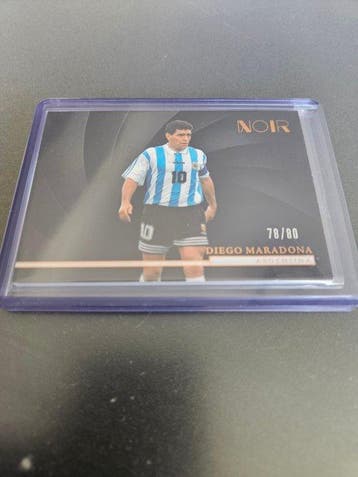 Panini Diego Maradona Carte patch, Édition limitée, Carte