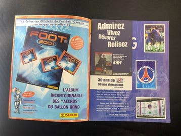 Panini Paris Saint-Germain 2000/2001 - First PSG edition - 1, Nieuw