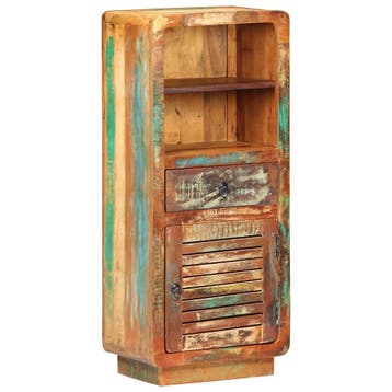 vidaXL Hoge kast 45x32x110 cm massief gerecycled hout, Huis en Inrichting, Verzenden, Nieuw