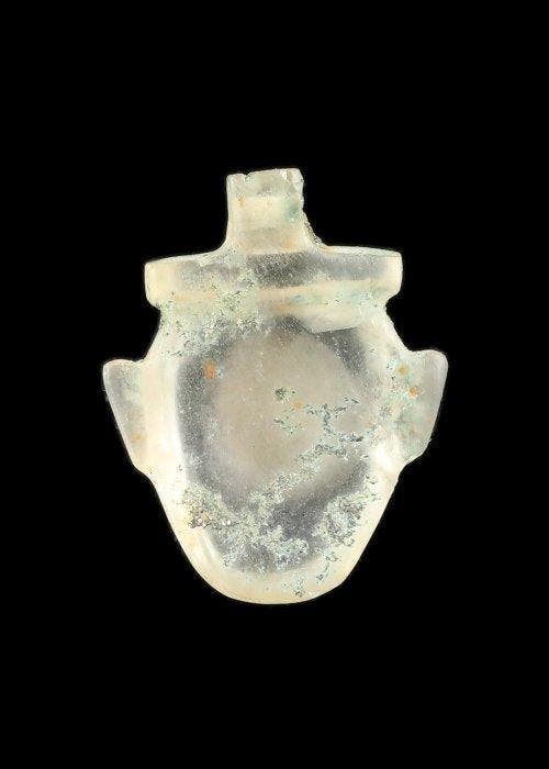 Oude Egypte, late periode Bergkristal Hartamulet (Zonder, Antiek en Kunst, Antiek | Overige Antiek