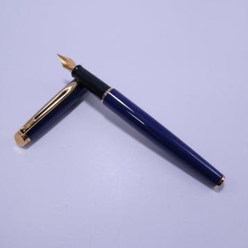 Waterman - Waterman Fountain Pen – Deep Blue & Gold – Fine, Nieuw