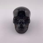 Snijwerk, Hand-Carved Smoky Quartz Crystal Skull - 7.18 cm -
