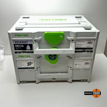 Festool DTSC 400 Accu Deltaschuurmachine Set met 2 Accu’s, Doe-het-zelf en Bouw, Verzenden, Gebruikt