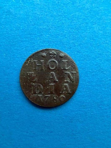 Nederland, Holland Duit 1780 (Zonder minimumprijs), Postzegels en Munten