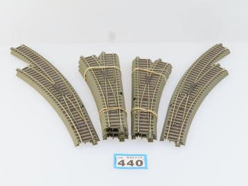 Roco H0 - 61141/61140/61154/61155 - Voie ferrée pour trains