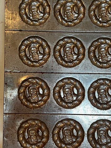 Pot à chocolat - Métal - Vieux métal chocolatvor, Antiquités & Art