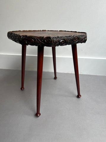 Bijzettafel - fineer hardhout - Art Deco bijzettafel