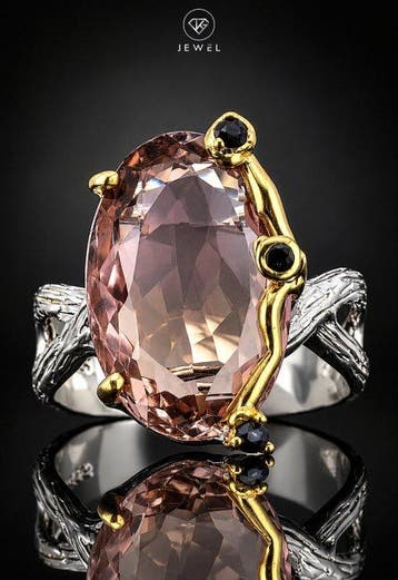 Sans prix de réserve - Bague Grande bague en amétrine -, Nieuw