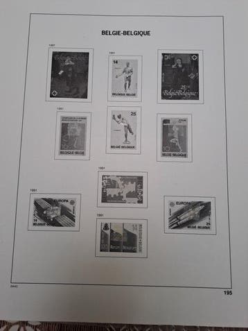 Belgique 1991/2004 - Album avec feuilles numéro 195 jusquà, Timbres & Monnaies