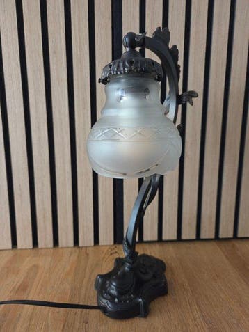 Bureaulamp - Verguld messing - Art nouveau tafellamp