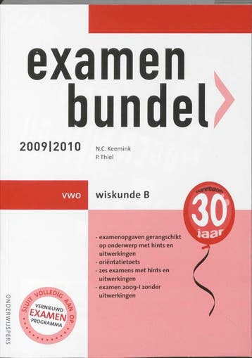 Examenbundel Vwo 2009/2010 Wiskunde B 9789006075588 P. Thiel, Verzenden, P. Thiel