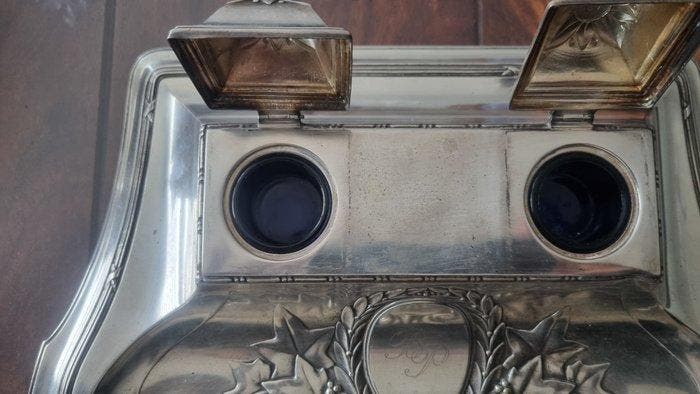 BP - Tafelmiddenstuk - Verzilverd, Antiquités & Art, Curiosités & Brocante