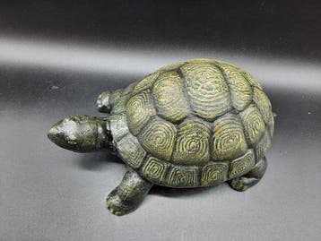 Statue, Turtle - Iron - Handpainted - 0 cm - Fer - 2026