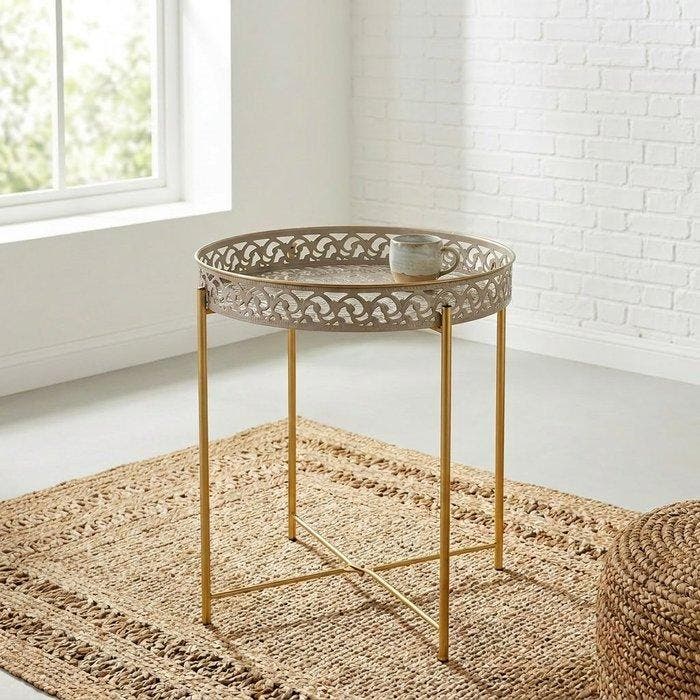 Salontafel - Staal, Antiquités & Art, Art | Objets design