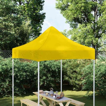 vidaXL Partytentdak 270 g/m² 2x2 m geel, Tuin en Terras, Partytenten, Verzenden, Nieuw