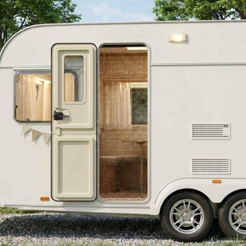 vidaXL Insectengordijn voor camper 56x185 cm bamboe, Verzenden, Nieuw
