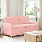 vidaXL bank / zetel Roze 156 x 81 x 87,5 cm Stof, Verzenden, Nieuw