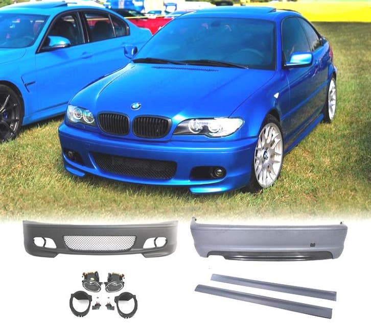 KIT CARROSSERIE BMW E46 COUPÉ 99-07 LOOK M2 SANS PDC, Autos : Pièces & Accessoires, Carrosserie & Tôlerie, Envoi