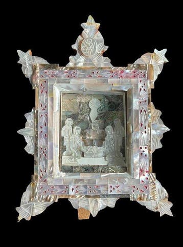 Nativity Scene - Mother of Pearl - Diorama - 1940-1950 -