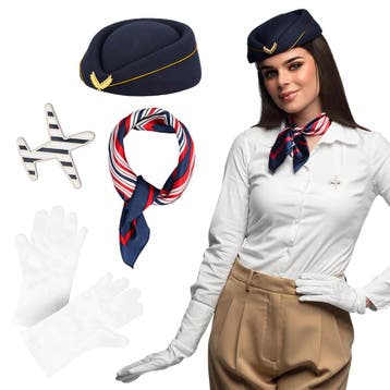 Stewardess Accessoireset Dames, Verzenden, Nieuw