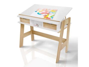 Veiling - Kinderbureau Fietje Plus - Wit, Kinderen en Baby's, Nieuw