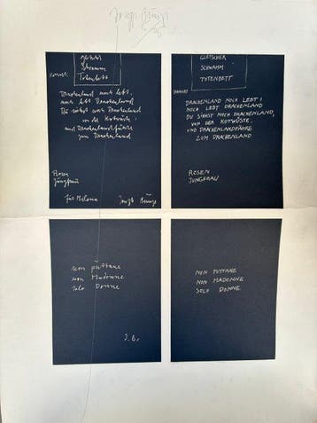 Joseph Beuys (1921-1986) - Gletscher – Schwamm – Totenbett -