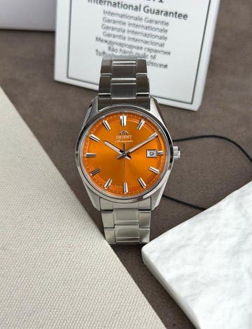 Orient - Stretto Automatic Date Orange - RA-AC0R08Y - Homme, Nieuw