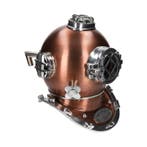 Duikhelm - Koper, Aluminium, Glas