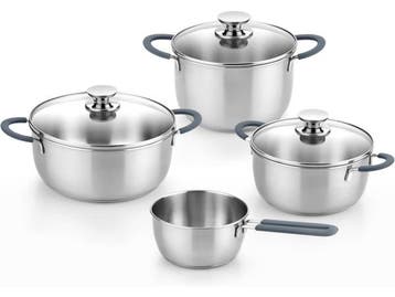 Veiling - BRA Master | 7-delige kookset - 18/10 RVS - induct