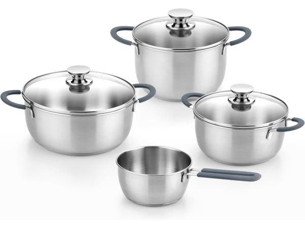 Veiling - BRA Master | 7-delige kookset - 18/10 RVS - induct, Maison & Meubles, Cuisine | Casseroles & Poêles