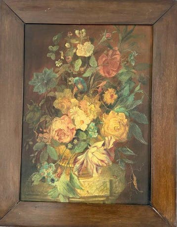 Continental school (XX) - A still life of flowers - No