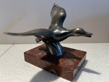 Statuette, Eend - 11 cm - Régule - 1930