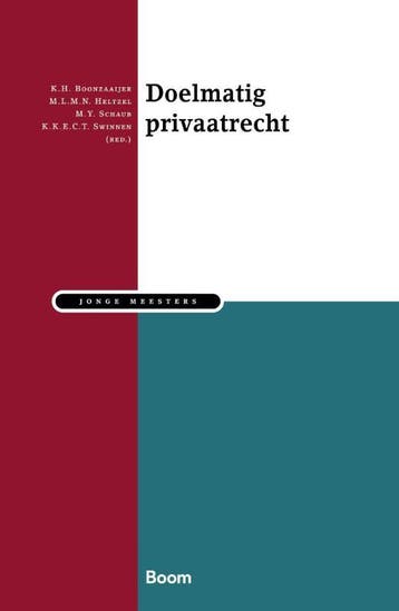Doelmatig privaatrecht / Jonge meesters 9789462129948, Boeken, Verzenden, Zo goed als nieuw