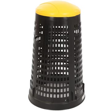 Afvalbak | RUFF | Kunststof | Geel/Zwart | 110L |, Verzenden, Nieuw in verpakking