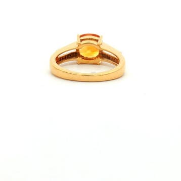 Zonder minimumprijs - Ring Zilver - 2.14ct. tw. Citrien -