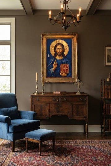 M. Palumbo (XX) - Icona del Cristo Pantocratore