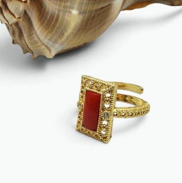 Koraal - Argento 925 - Ring - Italiaans handwerk, Verzamelen