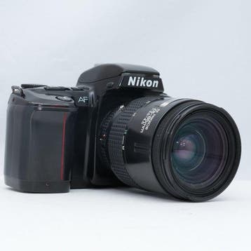 Nikon F-601 Quartz Date + AF Nikkor 3,5-4.5/28-85mm |, Audio, Tv en Foto, Fotocamera's Analoog, Nieuw