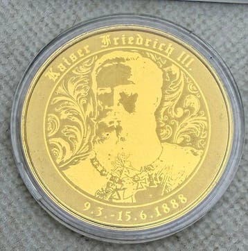 Duitsland. Kaiser Friedrich III ,oro 1/200 Oz (.999) (Zonder