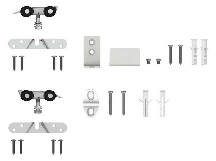 Tweede deurpakket wit voor Nova schuifdeursysteem – extra., Bricolage & Construction, Serrurerie de bâtiment & Dispositif de fermeture