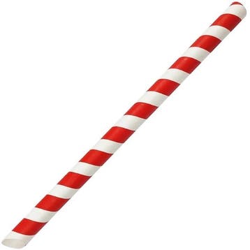Rietjes | Papier | Rood/Wit | Composteerbaar | 150 Stuks |, Verzenden