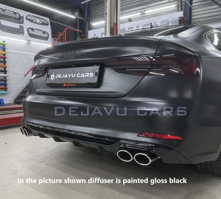 S5 Look Diffuser voor Audi A5 B9 F5 S line, Auto diversen, Tuning en Styling, Ophalen of Verzenden