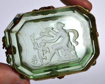 Schaal (3) - Glas, Messing, Steen, Antiek en Kunst