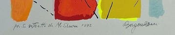Aldo Borgonzoni (1913-2004) - Ritratto di M. Sironi