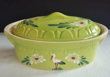 Poterie Beck - Ovenschaal - Steengoed, Aardewerk, loodvrij