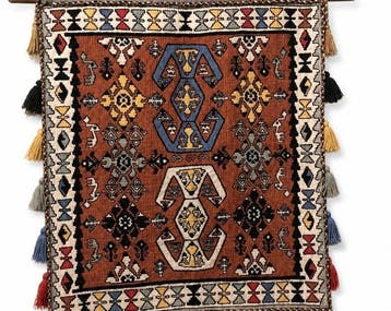 Vloerkleed - 95 cm - 80 cm - Antieke Shirvan tasvoorzijde