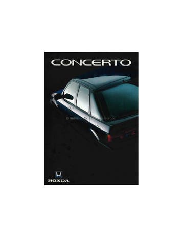 1990 HONDA CONCERTO BROCHURE NEDERLANDS, Ophalen of Verzenden, Nieuw