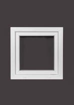 PVC raam draai kiep b60xh60 cm wit, Gevelraam of Ruit, Minder dan 80 cm, Minder dan 80 cm, Nieuw