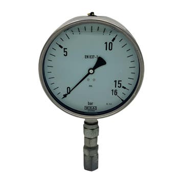 Wika Manometer / drukmeter RVS, Articles professionnels, Machines & Construction | Industrie & Technologie, Verzenden