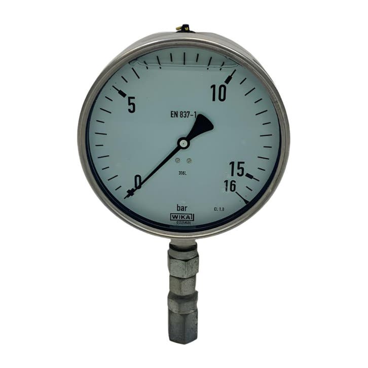 Wika Manometer / drukmeter RVS, Articles professionnels, Machines & Construction | Industrie & Technologie, Envoi